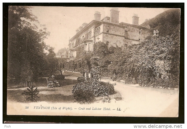 England & Used Post Card, Ventnor, Isle Of Wight, Crab And Lobster Hotel, Porto Portugal (4) - Ventnor