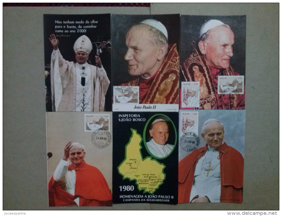 JOHN PAUL II POPE - 12 POSTCARDS - Papas