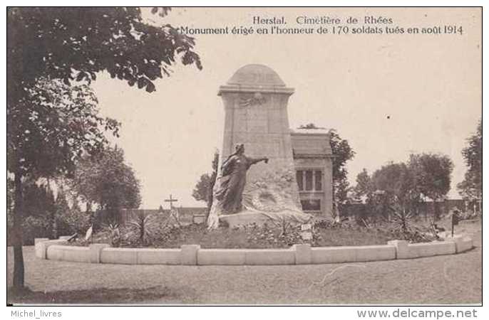 Monument Aux Morts - Herstal - Cimetière De Rhées - Monument En L'honneur De 170 Soldats Tués En Août 1914 - Pas Circulé - Herstal