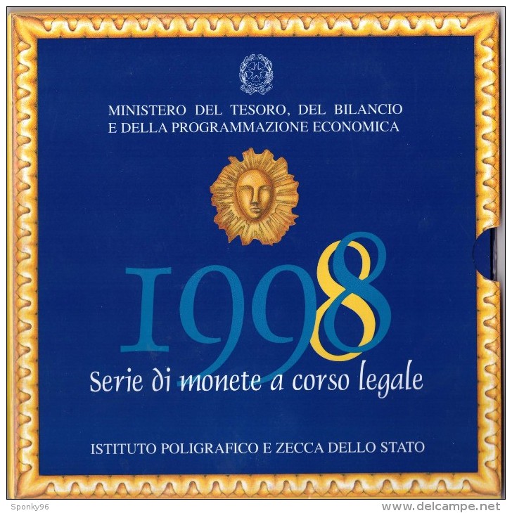 ITALIA - ANNO 1998 - SERIE DI MONETE A CORSO LEGALE - DIVISIONALE LIRA 1998 - 12 VALORI - IN CONFEZIONE ORIGINALE - - Otros – Europa