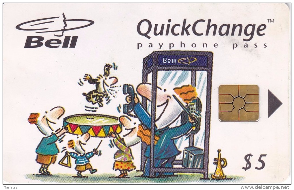 TARJETA DE CANADA DE QUICK CHANGE DE TIRADA 100000 (BELL) - Kanada