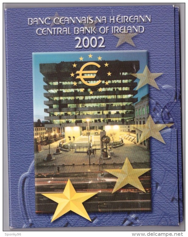 IRLANDA - IRELAND - SERIE DIVISIONALE 2002 - EURO - EURO SET - 8 VALORI - IN CONFEZIONE ORIGINALE - ORIGINAL PACKET - - Ireland