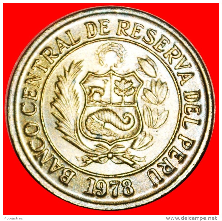 § HAT: PERU &#9733; 10 SOLES OF GOLD 1978 MINT LUSTER! LOW START&#9733; NO RESERVE! Amaru (1545-1572) - Peru