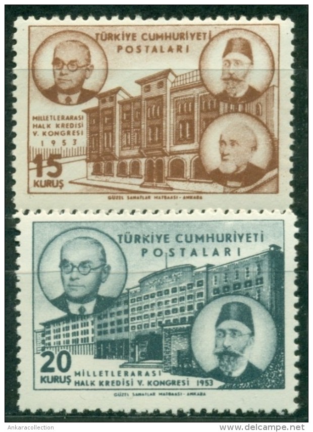 AC - TURKEY STAMP - THE 5th INTERNATIONAL PEOPLE'S CIRCUIT CONGRESS MNH 02 SEPTEMBER 1953 - Unused Stamps