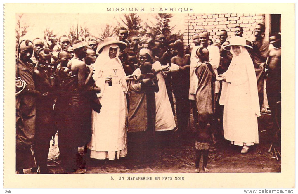 MISSIONS D'AFRIQUE Lot de 9 cartes-scan R/V (Mission Religion)*ETAT=voir description (Soeurs Blanches Birmandreis Alger)