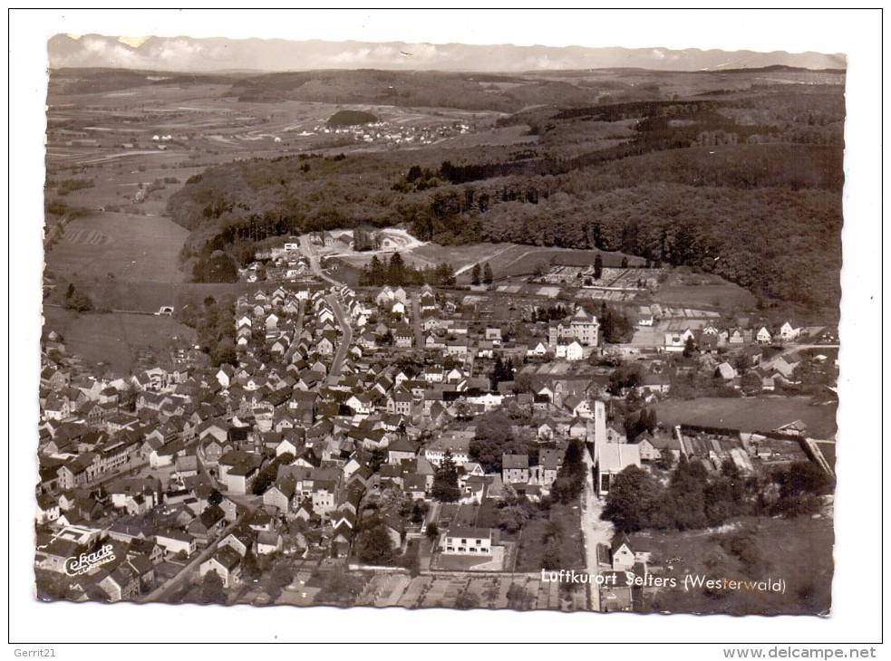 5418 SELTERS, Luftaufnahme, 1964, Rücks. Kl. Klebereste - Montabaur