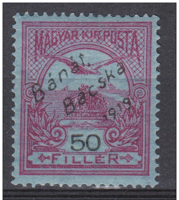 Hungary 1919 Mi 0002 Occup Banat Bacska Mint..........ATTEST On REQUEST..........................................f&b 262 - Banat-Bacska