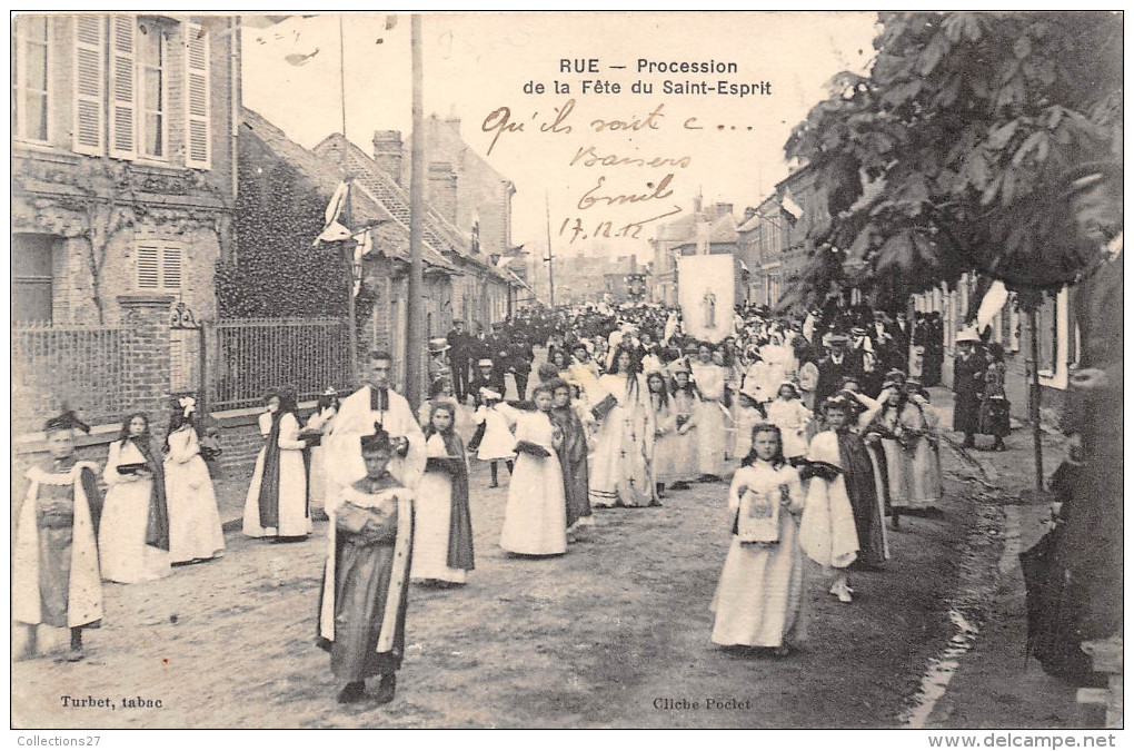 80-RUE- PROCESSION DE LA FËTE DU SAINT-ESPRIT - Rue