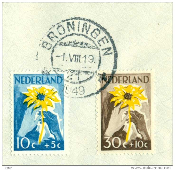 Nederland - 1949 - NIWIN-serie Op 1e Dag Envelop Breel - FDC