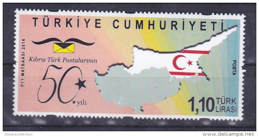 AC - TURKEY STAMP - 50th YEAR OF CYPRUS TURK POSTS MNH ANKARA 06 JANUARY 2014 - Unused Stamps