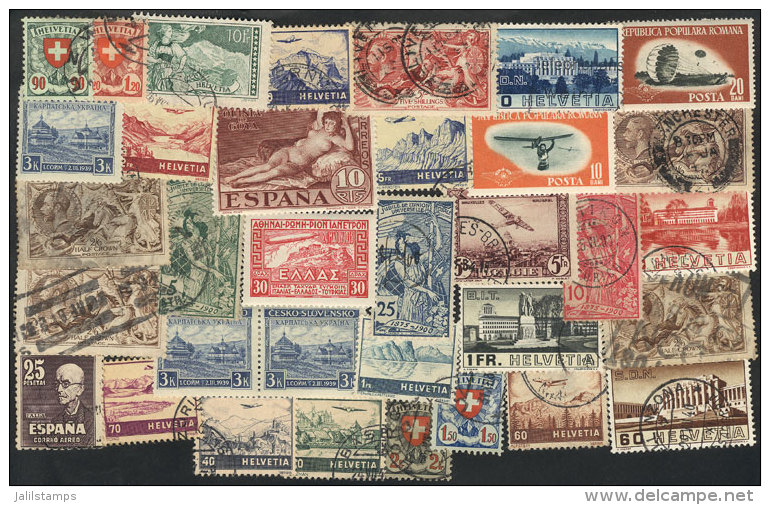 Lot Of Used And Mint Stamps, General Quality Is Fine To VF, Yvert Catalog Value Euros 450 (approx. US$600+), Good... - Autres & Non Classés