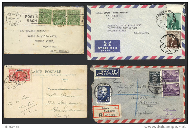 19 Varied Covers Or Postal Stationeries, Some Very Old And Interesting! - Andere & Zonder Classificatie