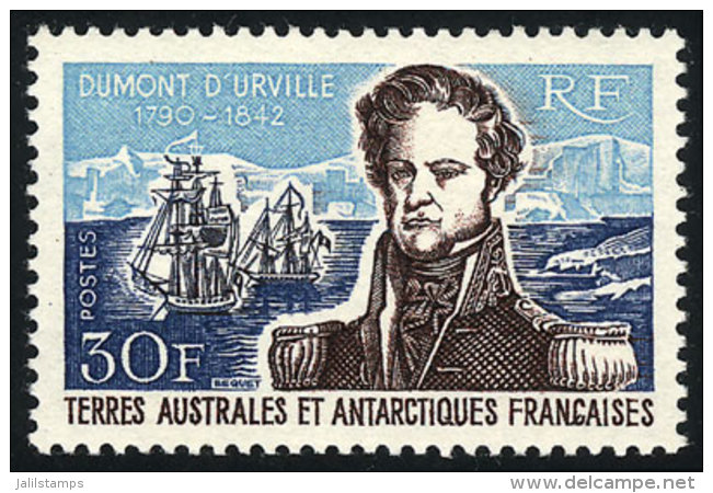 Sc.30, 1968 Dumont D&acute;Urville, MNH, Excellent Quality, Catalog Value US$140. - Autres & Non Classés