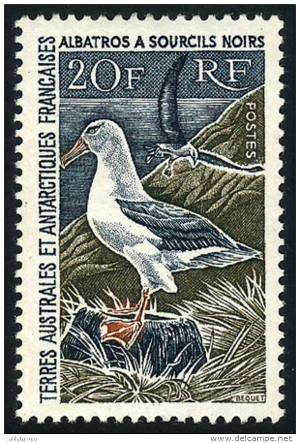 Sc.28, 1968 20Fr. Albatross, Mint Lightly Hinged, VF Quality, Catalog Value US$350. - Sonstige & Ohne Zuordnung