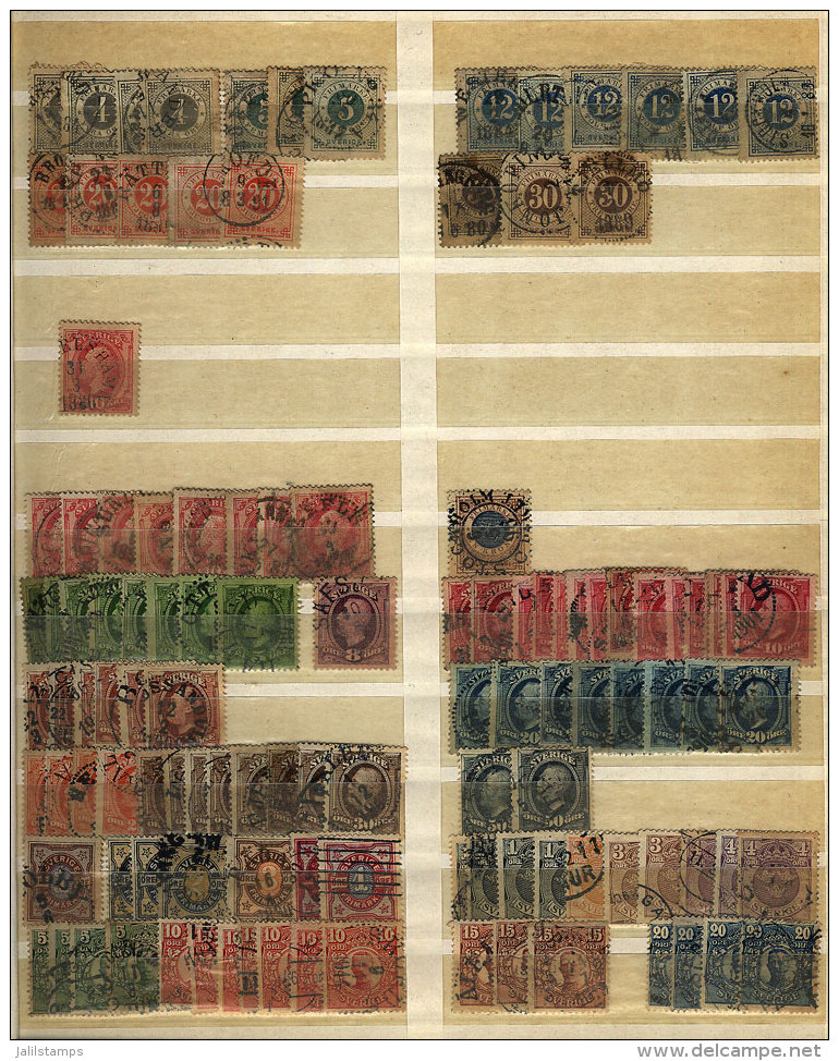 Old Stock Mounted In Stock Pages, Including Many Interesting Stamps, And Probably Good Cancels. Fine General... - Sammlungen