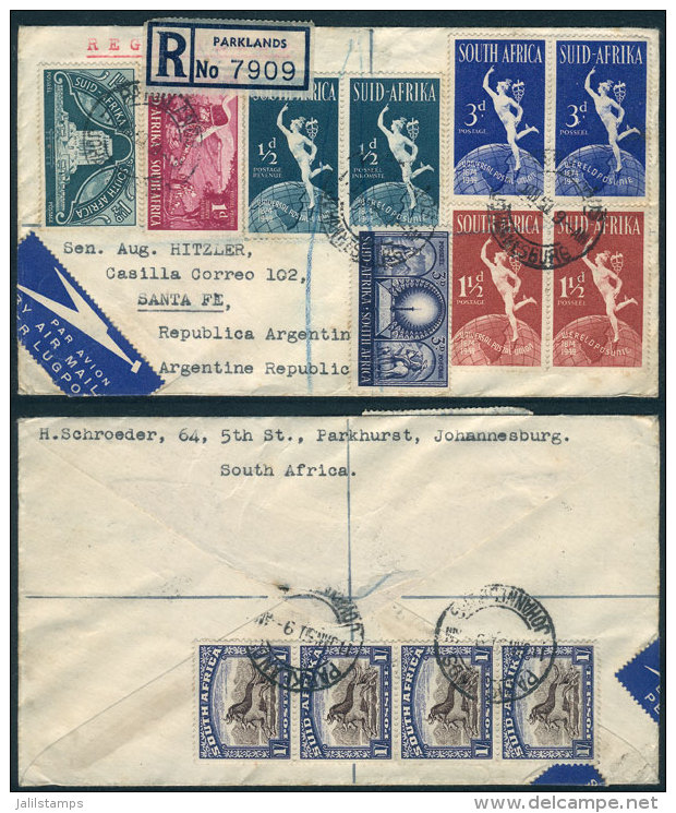 Registered Cover Sent From Parklands To Argentina On 11/JA/1951 With Very Nice Postage, VF Quality! - Sonstige & Ohne Zuordnung