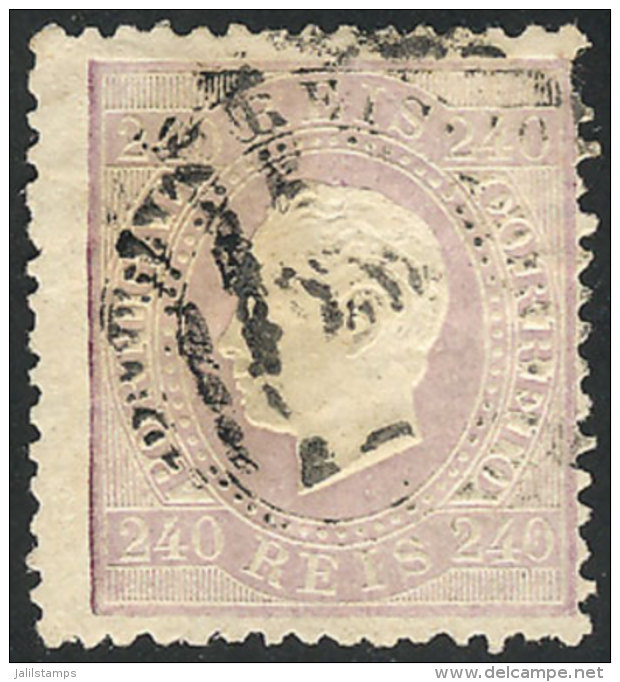 Sc.49, 1870/84 240R. Light Violet, Perforation 12&frac12;, Used, Fine Quality, Rare, Catalog Value US$1,050. - Autres & Non Classés