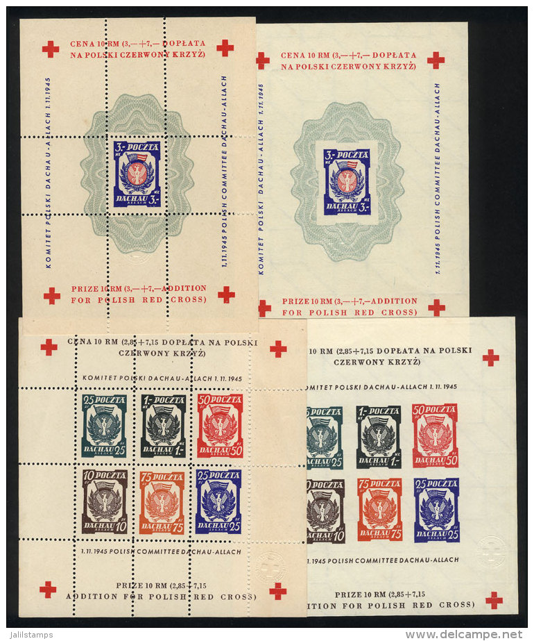 Red Cross: Local Issue Of 4 Perforated And Imperforate Souvenir Sheets, Issued Without Gum, Very Nice! - Autres & Non Classés