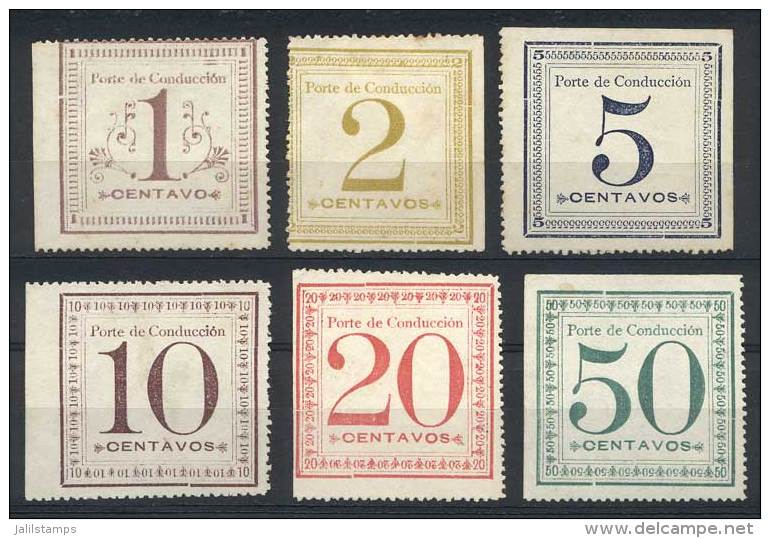 Sc.Q1/Q6, 1897 Complete Unused Set Of 6 Values, VF Quality, Very Rare! - Peru