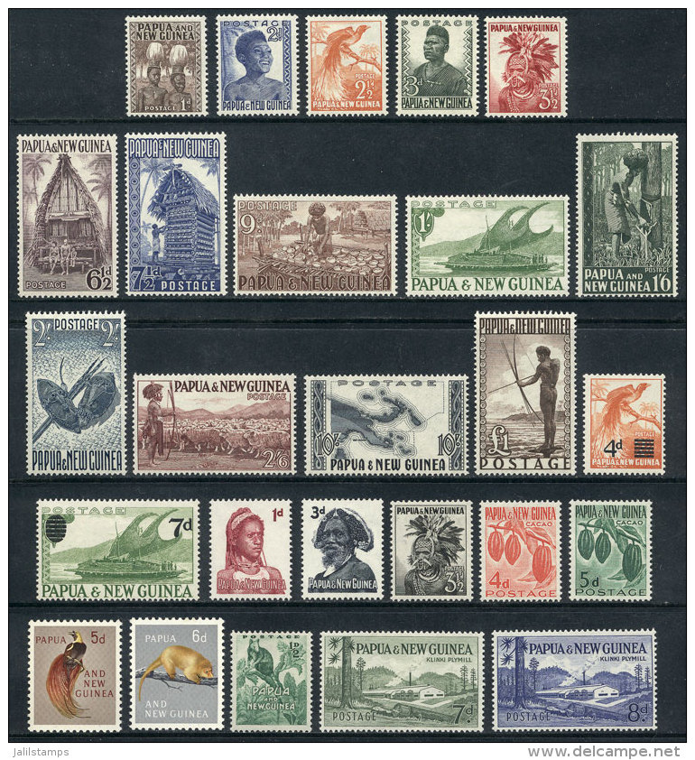 Yvert 1/49, The First 49 Stamps Of The Country, Mint Very Lightly Hinged, Very Fine Quality, Catalog Value Euros... - Papouasie-Nouvelle-Guinée