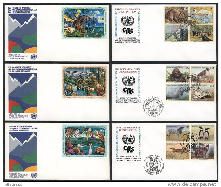 95 MODERN And Very Thematic First Day Covers, Of The 3 Offices, Excellent Quality, Very Low Start!! - Andere & Zonder Classificatie