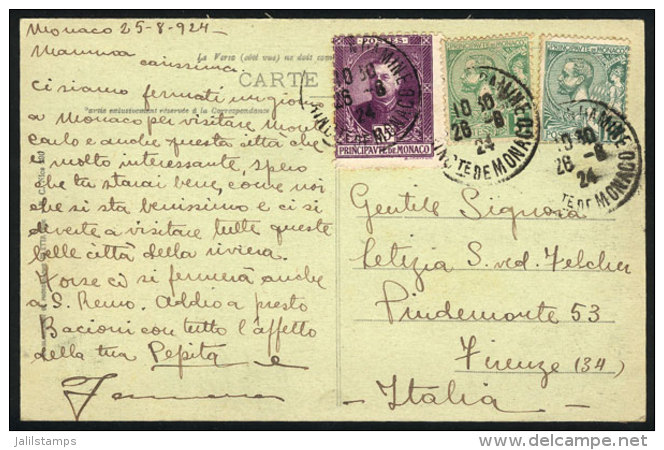 Postcard Sent To Italy On 26/AU/1924, Nice Postage, VF Quality! - Andere & Zonder Classificatie