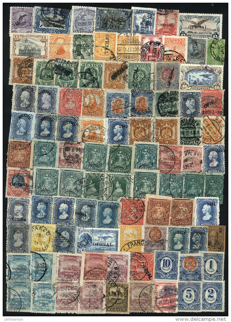 SEVERAL HUNDREDS Old Used Stamps, Most Of Excellent Quality. With A Wide Range Of Cancels And Interesting... - Mexique