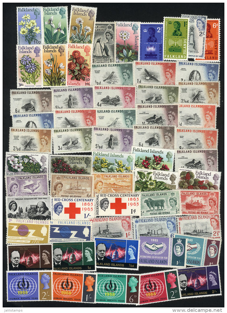 Lot Of Very Thematic Stamps And Sets, Almost All Of Fine To VF Quality, Scott Catalog Value US$200+ - Falklandinseln