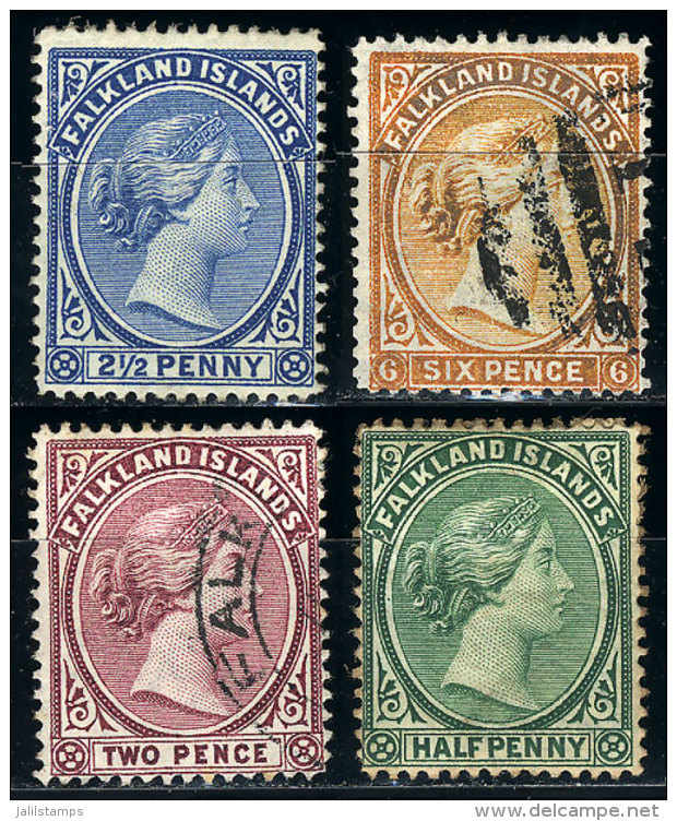 4 Old Stamps, Mint Or Used, Fine To Excellent Quality, Good Opportunity! - Falkland