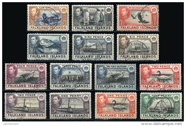 Sc.84/94, The First 14 Values Of The Set Lightly Used, VF Quality, Catalog Value US$140. - Falklandeilanden