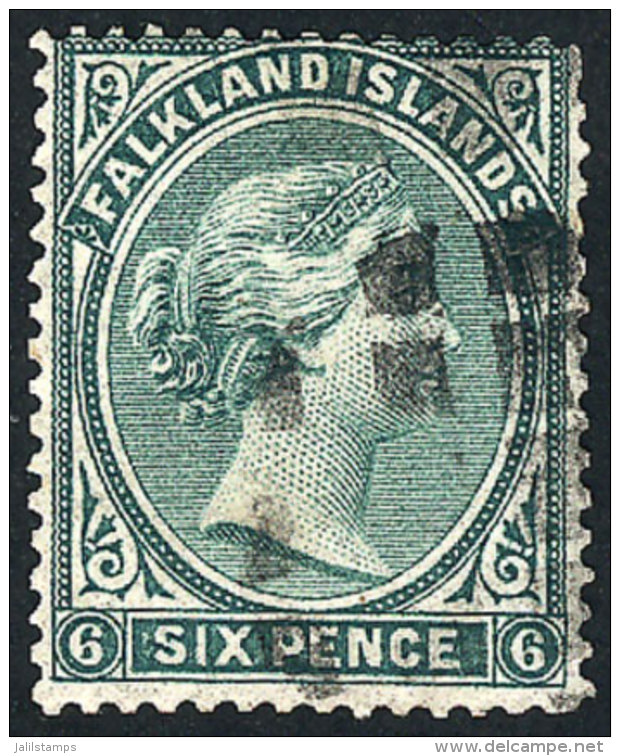 Sc.3, With Nice Mute Cancel, Tiny Thin (soft And Small, On Back), Front Of Excellent Quality, Catalog Value US$85. - Falkland