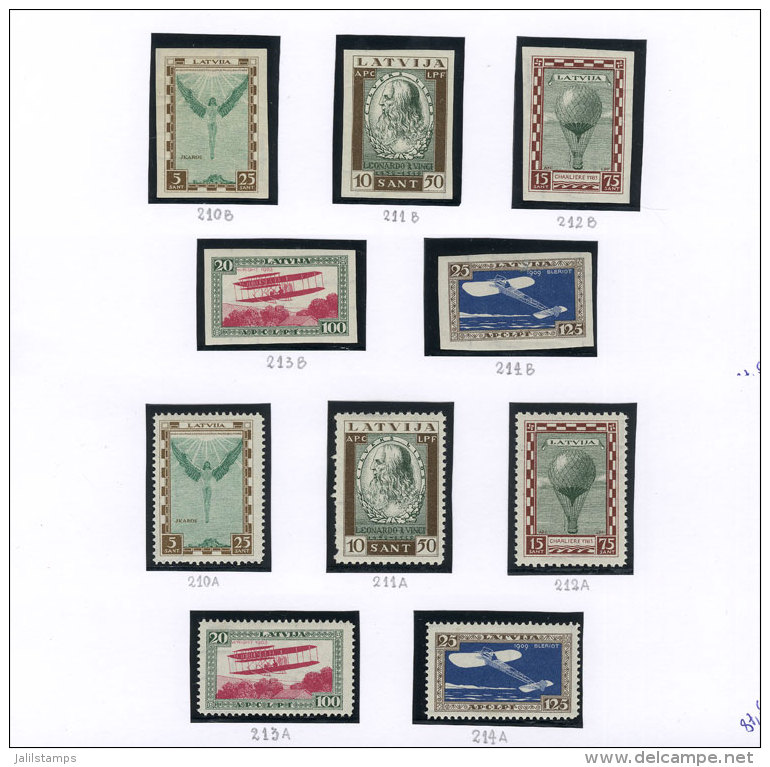 Collection Of Stamps Issued Between 1918 And 1940, Almost Complete (few Examples Missing!), Most Mint Lightly... - Lettonie