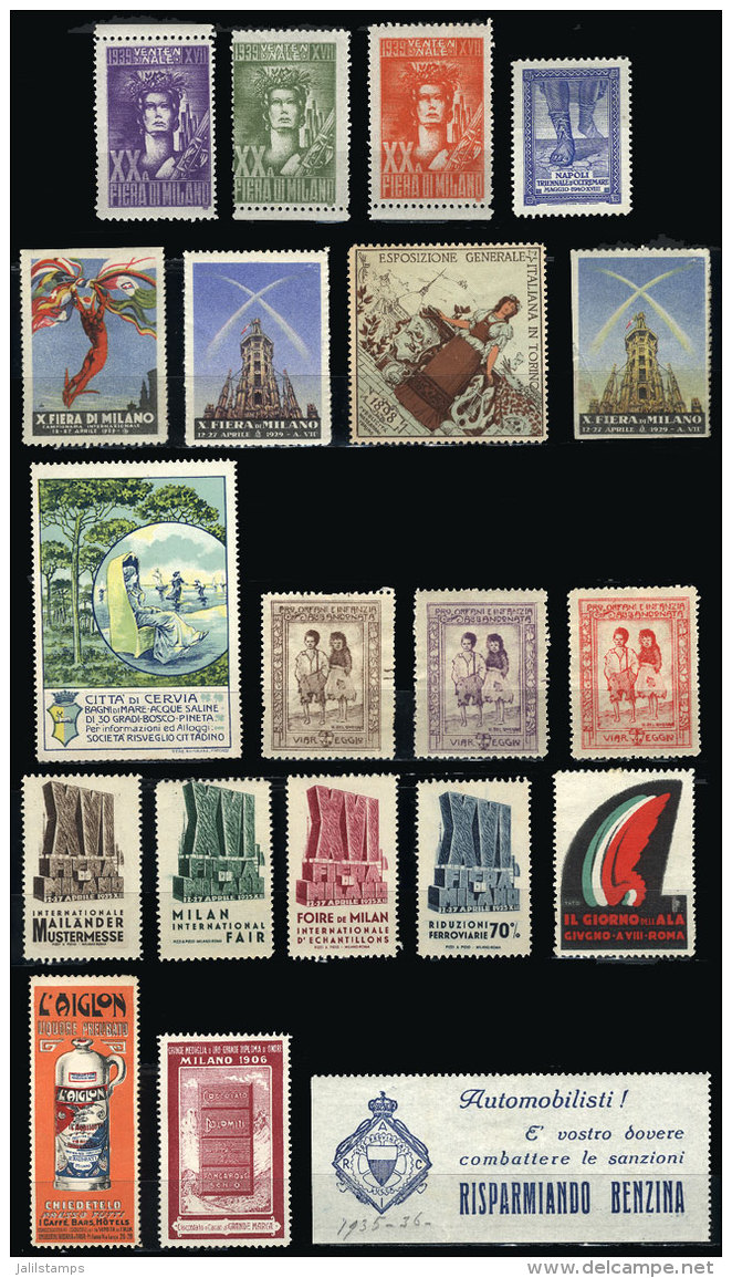20 Old Cinderellas, Some Very Rare, Varied Topics, Most Of Fine To VF Quality (some May Have Defects), Very... - Zonder Classificatie