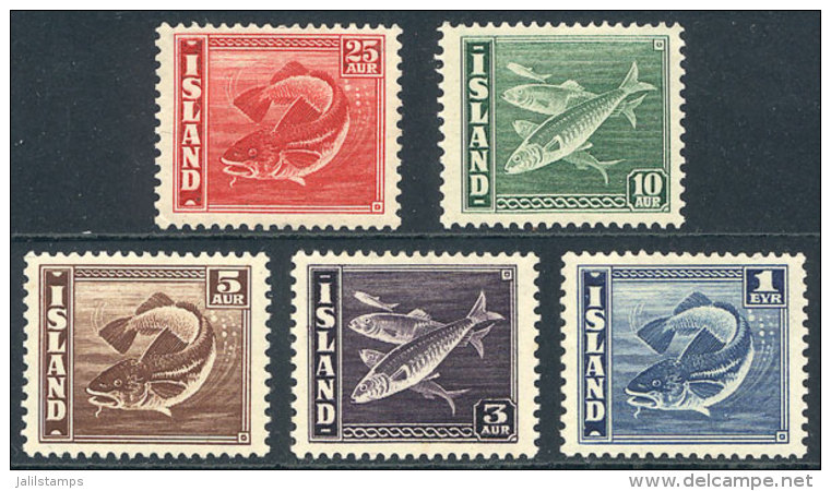 Sc.217a + 218a + 219c + 221b + 224b, 1939/45 The Set Of 5 Values With Perforation 14 X 13&frac12;, Mint, Very Fine... - Andere & Zonder Classificatie