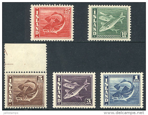 Sc.217a + 218a + 219c + 221b + 224b, 1939/45 The Set Of 5 Values With Perforation 14 X 13&frac12;, Unmounted,... - Sonstige & Ohne Zuordnung