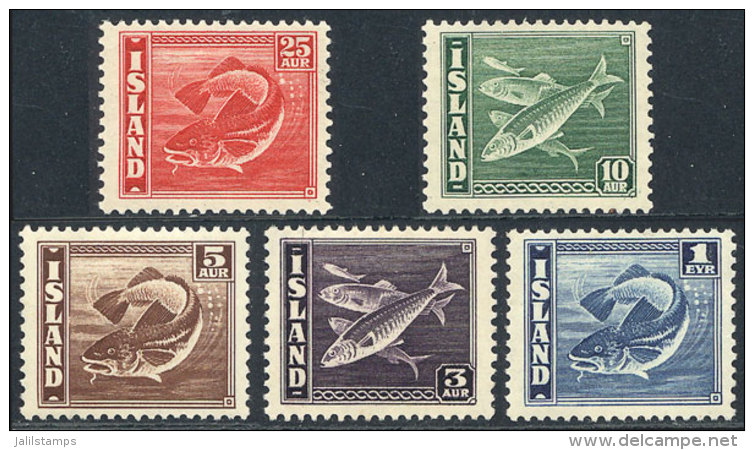 Sc.217a + 218a + 219c + 221b + 224b, 1939/45  The Set Of 5 Values With Perforation 14 X 13&frac12;, Mint, Very Fine... - Andere & Zonder Classificatie