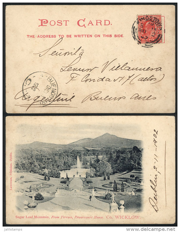 Postcard (Sugar Loaf Mountain) With British Postage Of 1p., Sent To Argentina On 2/NO/1902, VF Quality! - Sonstige & Ohne Zuordnung