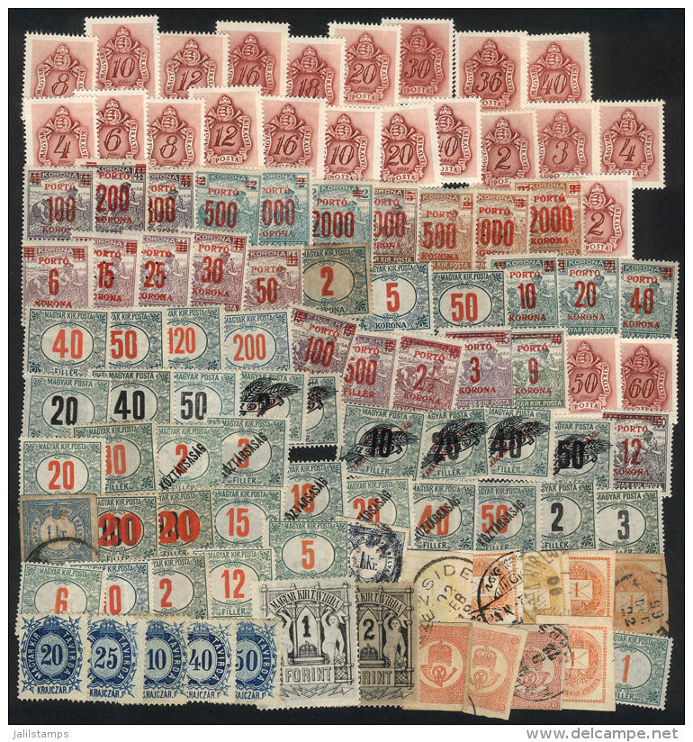 Lot Of Old Postage Due Stamps, Newspaper Stamps And Telegraph Stamps, General Quality Is Fine To VF, Interesting! - Verzamelingen