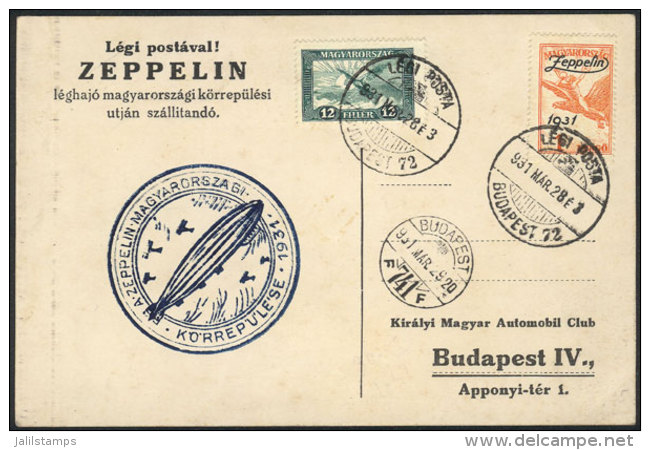 ZEPPELIN Card Flown On 28/MAR/1931, Excellent Quality! - Otros & Sin Clasificación