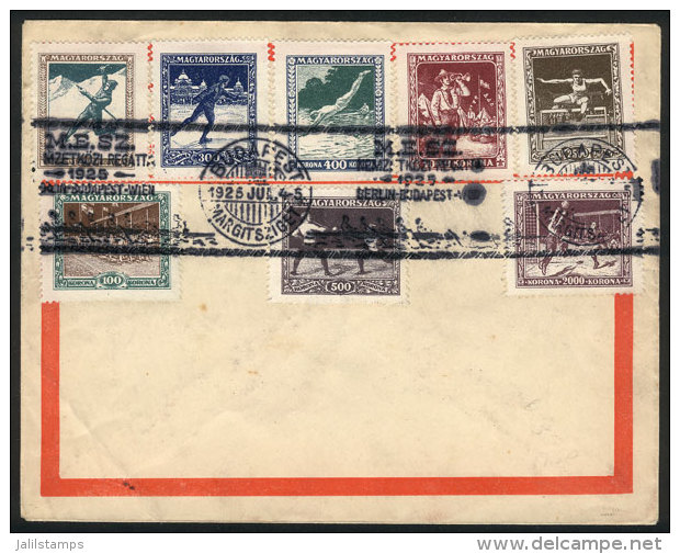 Sc.B80/B87, The Set Of 8 Values On A Cover With Special Postmark Of The Berlin - Budapest - Wien REGATTA, Very... - Andere & Zonder Classificatie