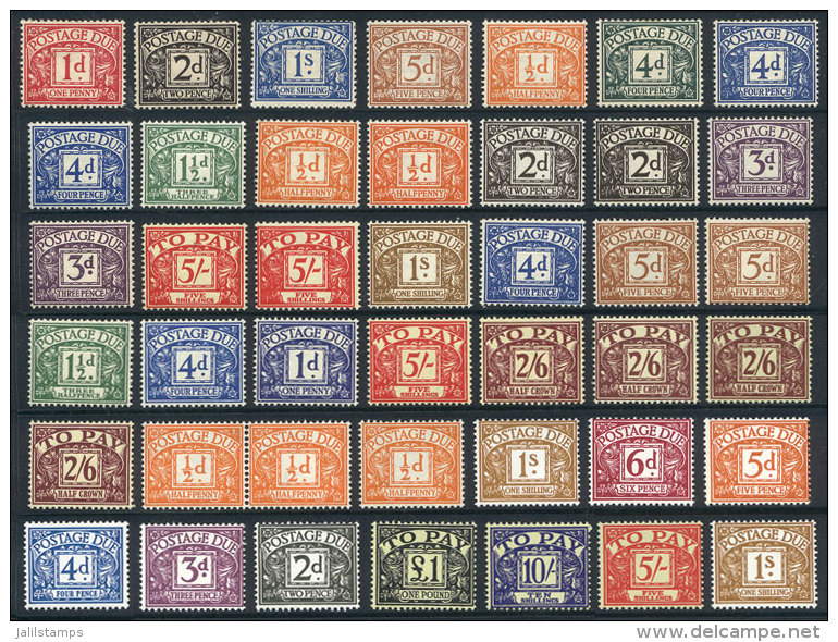Very Interesting Lot Of Unused Stamps (most Unmounted, Some Lightly Hinged), All Of Very Fine Quality. It Includes... - Taxe