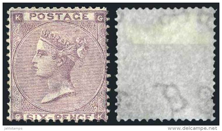 Sc.39, 1862 6p. Lilac With Interesting Shifted Watermark Variety, Catalog Value US$1,700. - Sonstige & Ohne Zuordnung