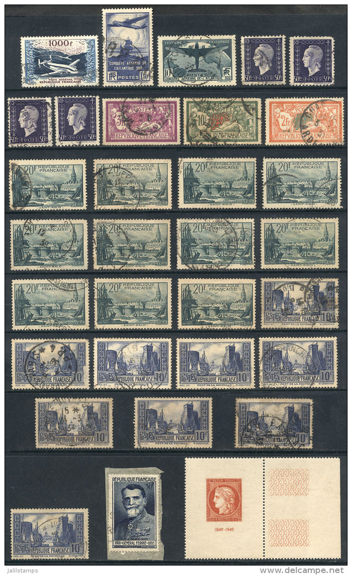 Lot Of Interesting Stamps, Most Used, General Quality Is Fine To Very Fine, Yvert Catalog Value Over Euros 550... - Collections