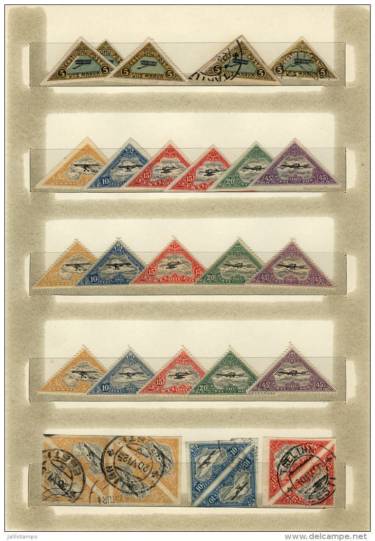 Sc.C1 + Other Values, Very Good Stock Of Mint And Used Stamps, Almost All Of Excellent Quality, Very Interesting,... - Estonie