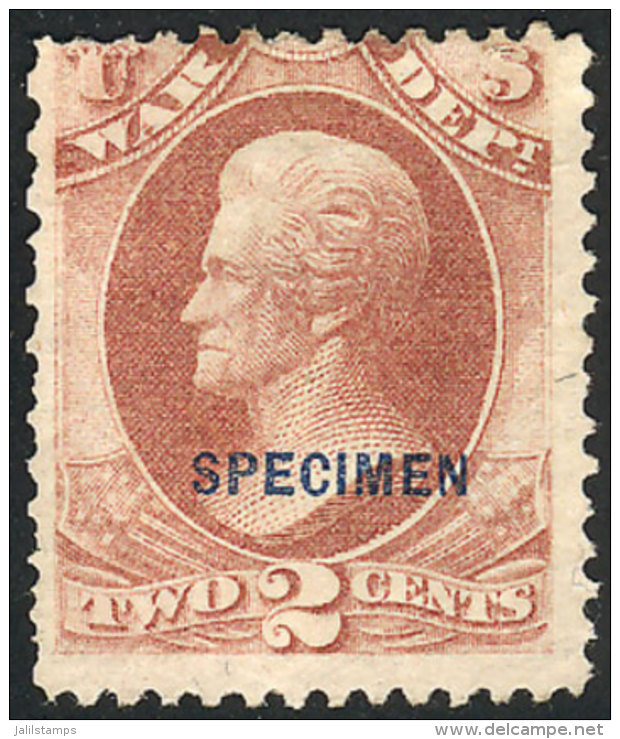 Sc.O84S, With SPECIMEN Overprint, Mint No Gum, VF, Catalog Value US$125. - Service