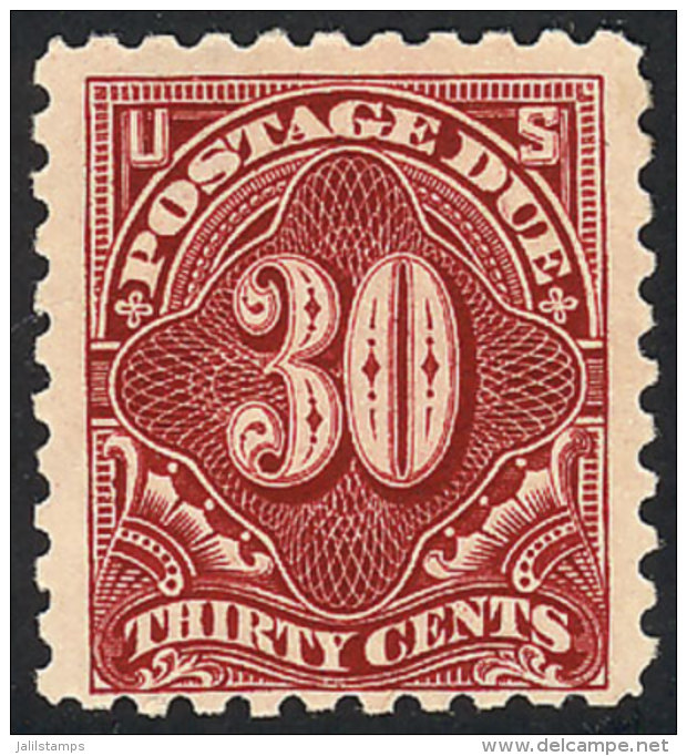 Sc.J57, 1914 30c. Perforation 10 And Letters Wmk, VF Quality, Catalog Value US$225. - Taxe Sur Le Port