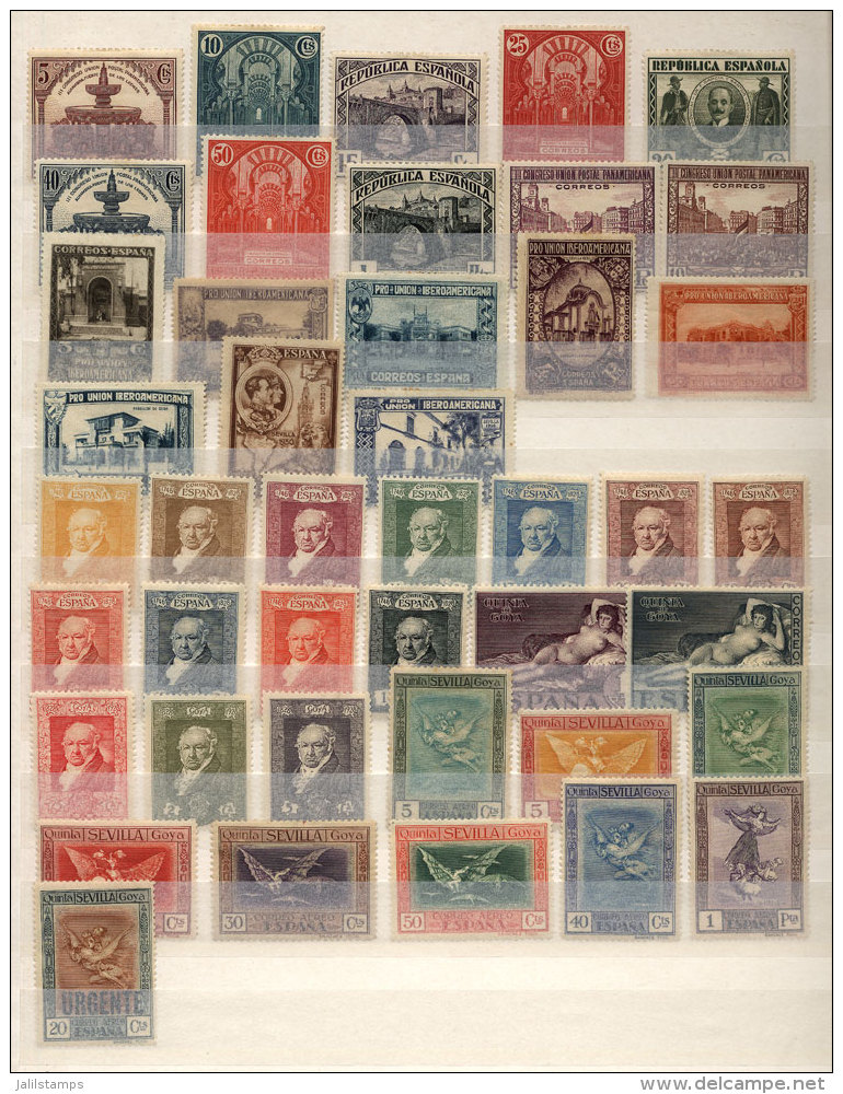 Stock Of Old And Modern Stamps, Almost All MNH (some Lightly Hinged Or Used), VF General Quality, Yvert Catalog... - Collections