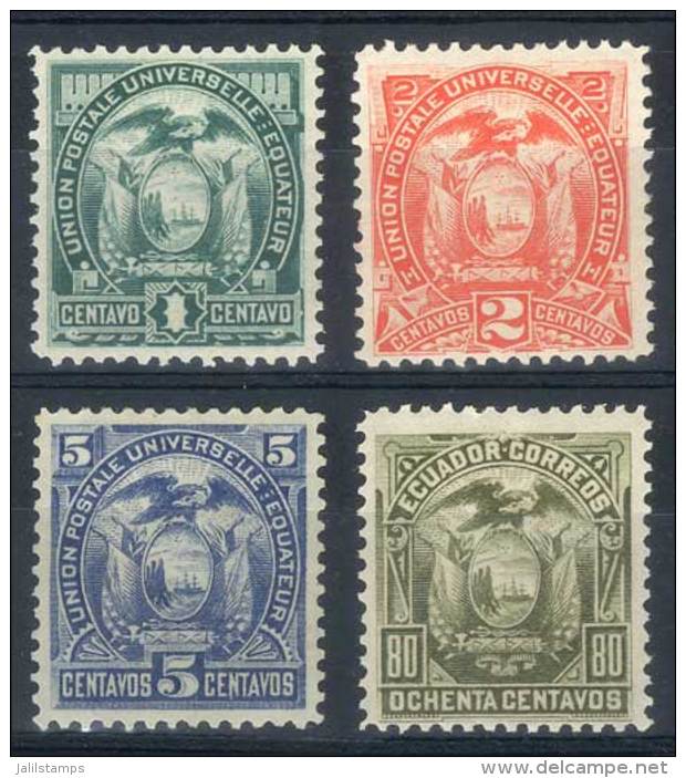 Sc.19/22, Complete Set Of 4 Values Mint With Gum And Lightly Hinged, VF Quality! - Equateur