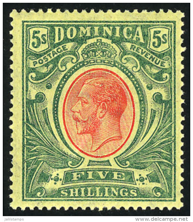 Sc.54, 1914 George V 5S., Mint Very Lightly Hinged (barely Visible Hinge Mark), Excellent Quality, Catalog Value... - Dominique (1978-...)