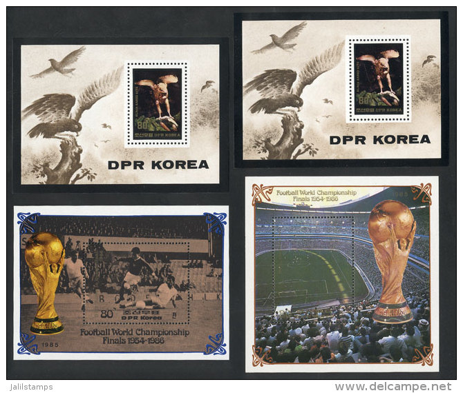 4 VERY THEMATIC Modern Souvenir Sheets, Unmounted, Excellent Quality! - Korea (Nord-)